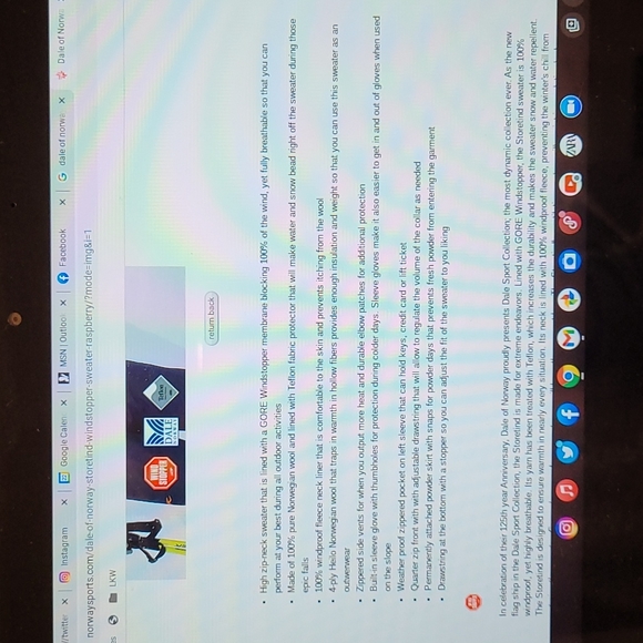 DALE OF NORWAY MEN'S SIZE M - Picture 15 of 16